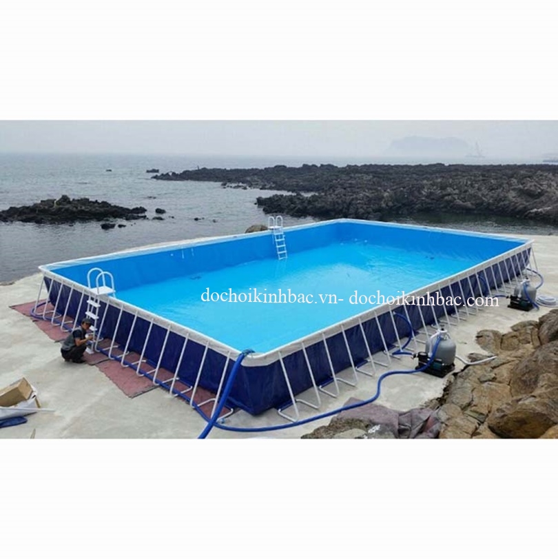 Phao hơi Kinh bắc cung cấp bể bơi di động tại Thạch sơn, huyện Anh sơn, Nghệ an