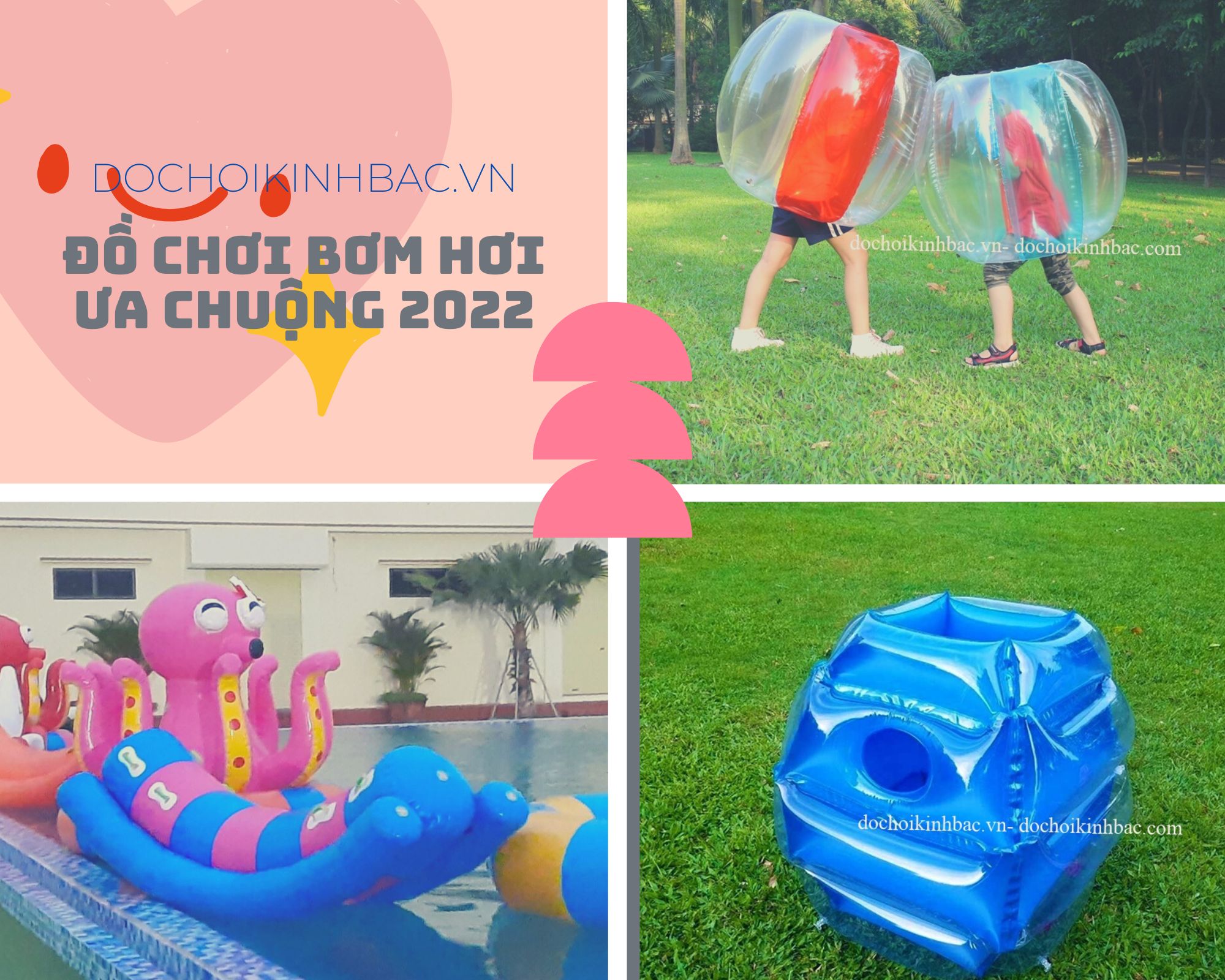 TOP 7 mẫu đồ chơi bơm hơi được yêu thích nhất năm 2022 tại Hải Thành - Dương Kinh- Hải Phòng