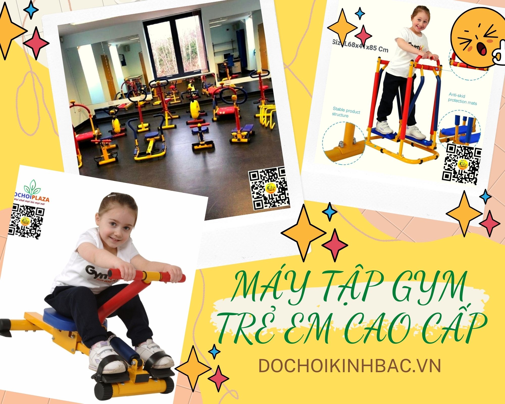 TOP 5 mẫu máy tập GYM trường mầm non ưa chuộng nhất tại phường Hai Bà Trưng, TP Phủ Lý, Hà Nam