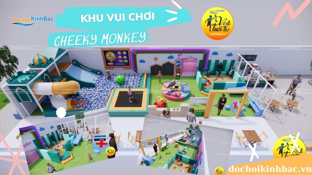 Đồ chơi Kinh Bắc tư vấn - thiết kế - lắp đặt KVC Cheecky Monkey tại 311 Bình Giã, P8 TP Vũng Tàu