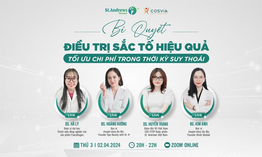 "Bùng nổ" cùng với workshop trực tuyến "Bí Quyết Điều Trị Sắc Tố Hiệu Quả—Tối ưu Chi Phí Trong Thời Kỳ Suy Thoái"