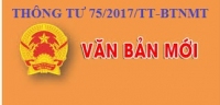 THÔNG TƯ 75/2017/TT-BTNMT - QUY ĐỊNH VỀ BẢO VỆ NƯỚC DƯỚI ĐẤT TRONG QUÁ TRÌNH KHAI THÁC