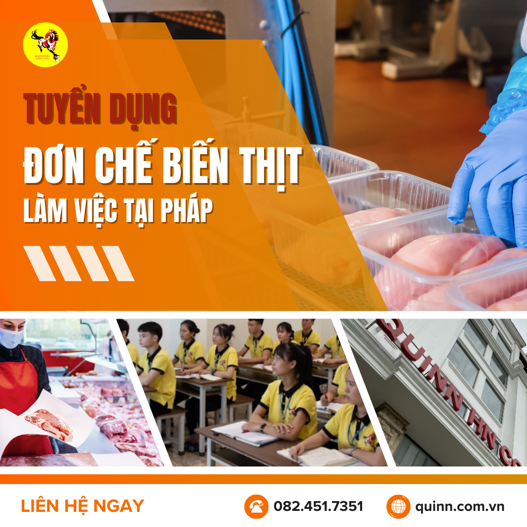 THÔNG BÁO TUYỂN LAO ĐỘNG ĐI LÀM VIỆC TẠI PHÁP - ĐƠN CHẾ BIẾN THỊT