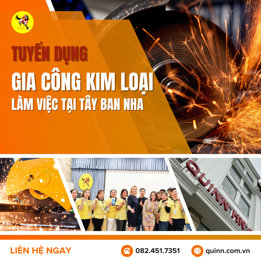 THÔNG BÁO TUYỂN LAO ĐỘNG ĐI LÀM VIỆC TẠI TÂY BAN NHA - ĐƠN GIA CÔNG KIM LOẠI