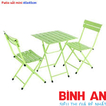 Bàn Ghế Fansipan Patio Sắt Mini 45cm