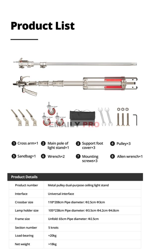 CHÂN BOOM LIGHT STAND FL-44O PRO