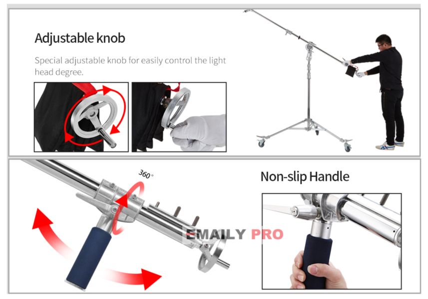 Chân Light Stand Boom LS-M16 Pro Nicefoto