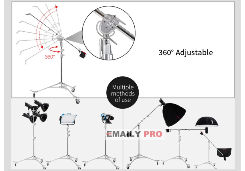 Chân Light Stand Boom LS-M16 Pro Nicefoto