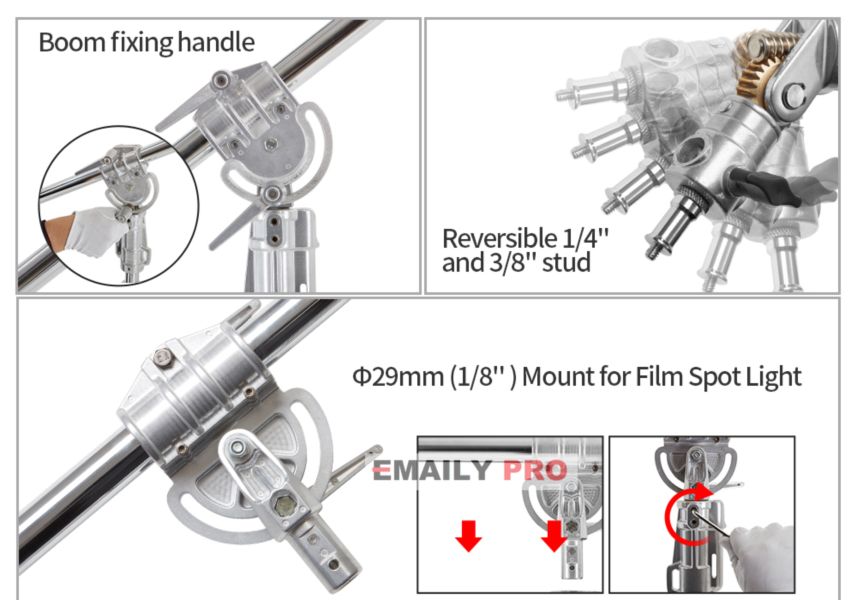 Chân Light Stand Boom LS-M16 Pro Nicefoto