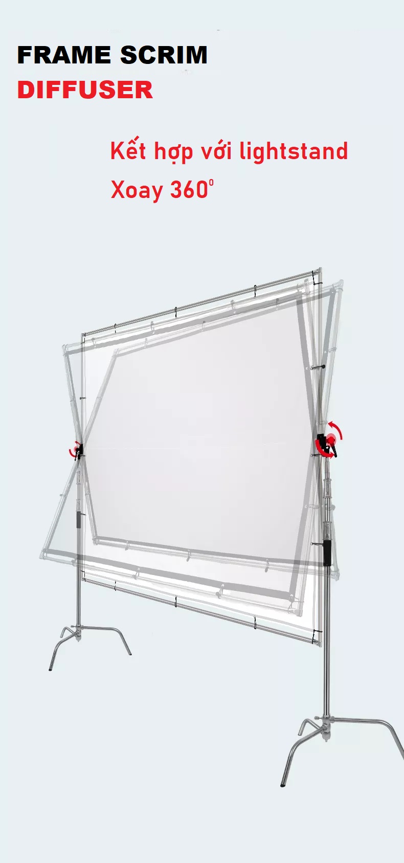 FRAME SCRIM DIFFUSER 150cm*210cm E.PRO