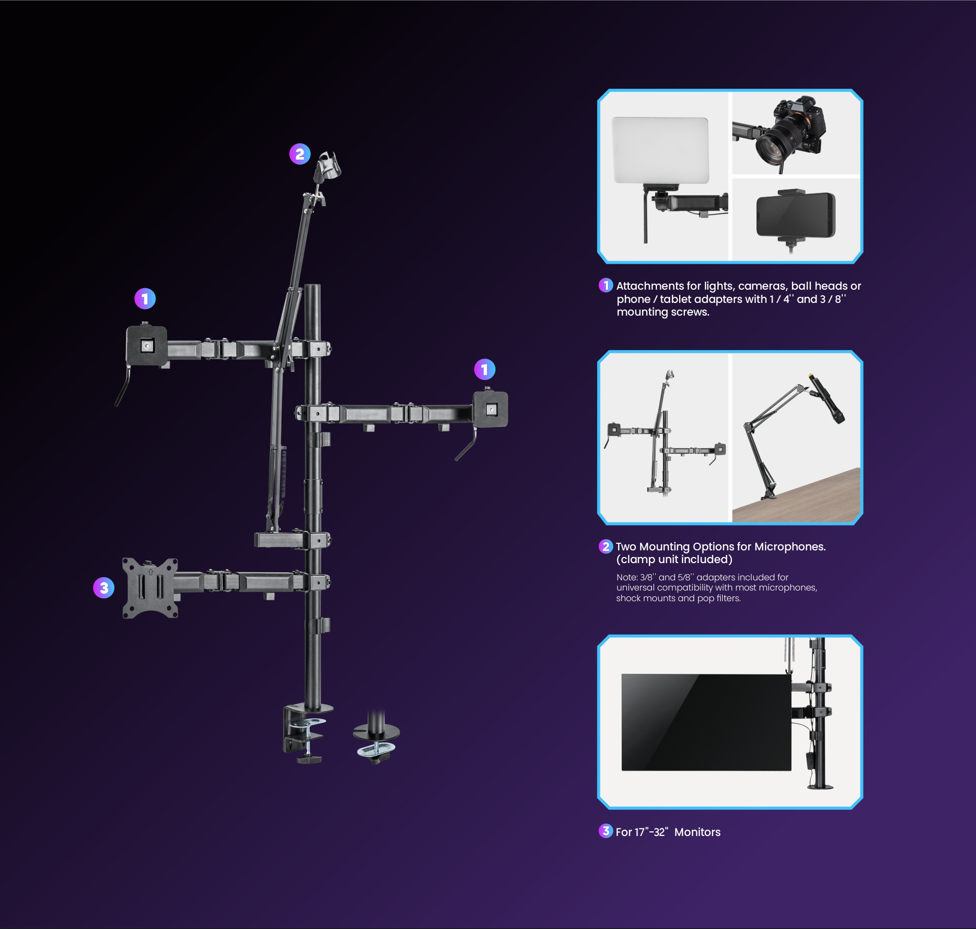 Giá đỡ màn hình ARES WING Studio MDS 10-2