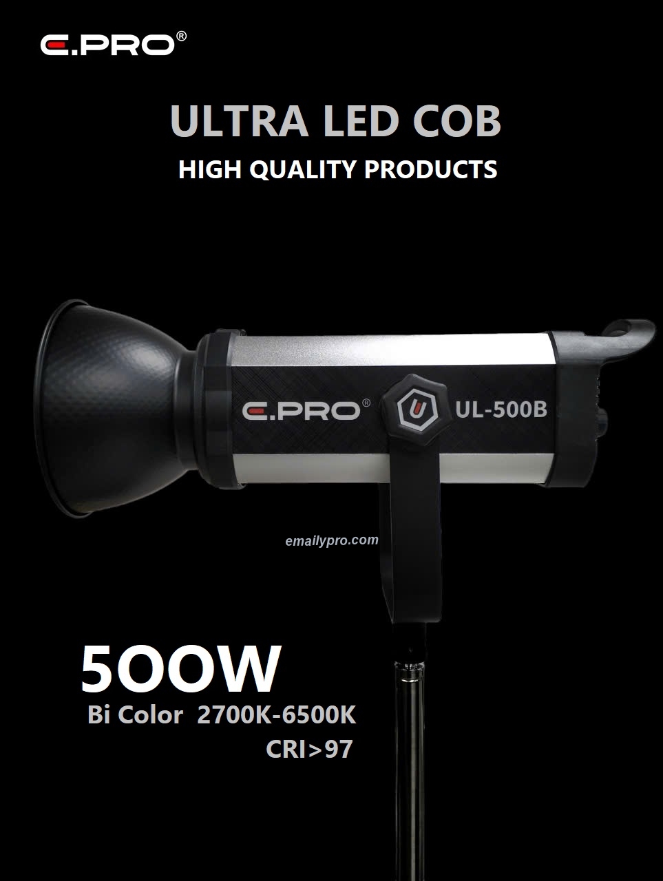 E.PRO LED VIDEO LIGHT UL-500Bi GIÁ BÌNH DÂN CÓ HIỆU QUẢ ???