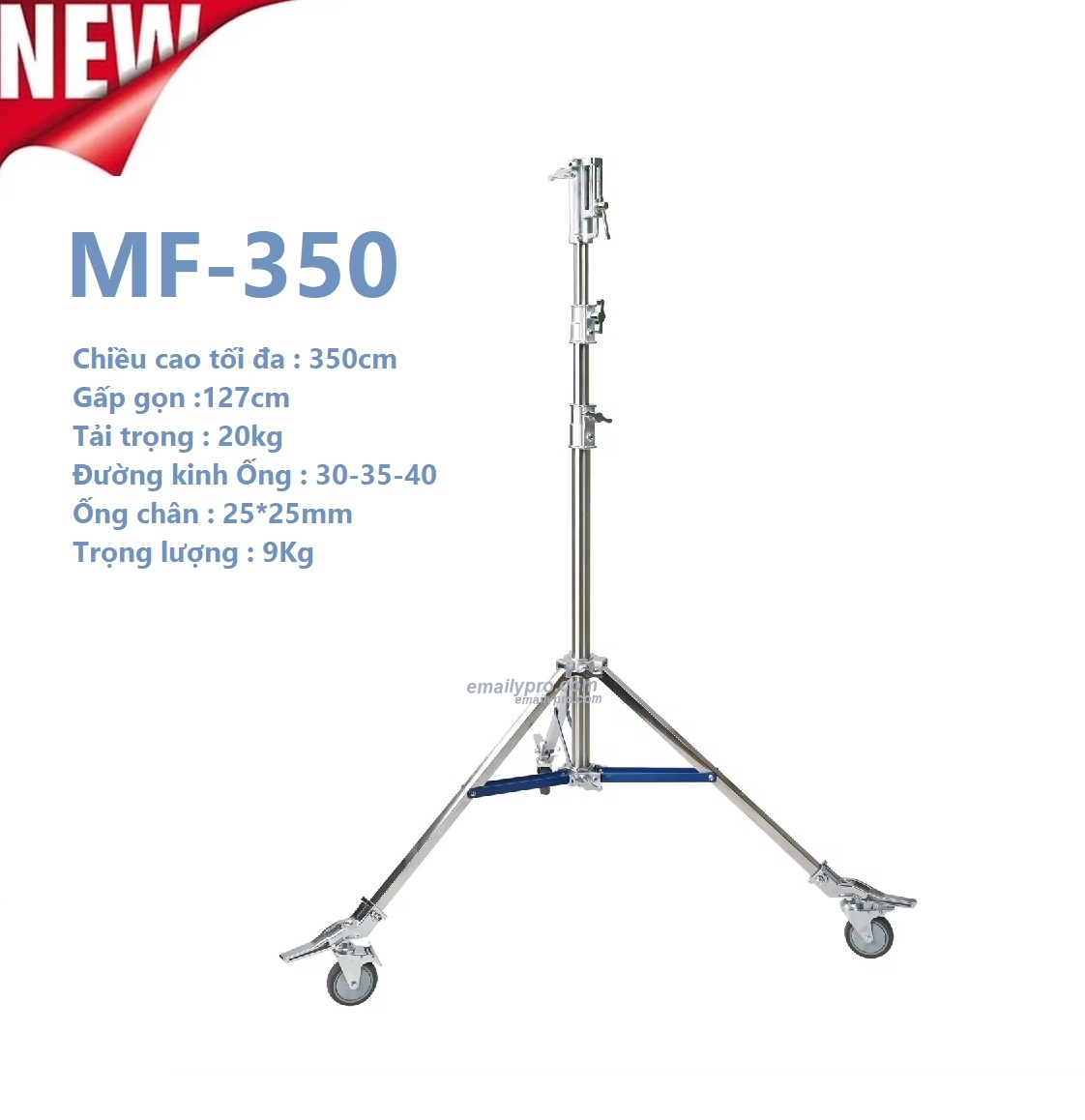 Chân đèn E.PRO LIGHT STAND TẢI TRỌNG CAO MF-PRO