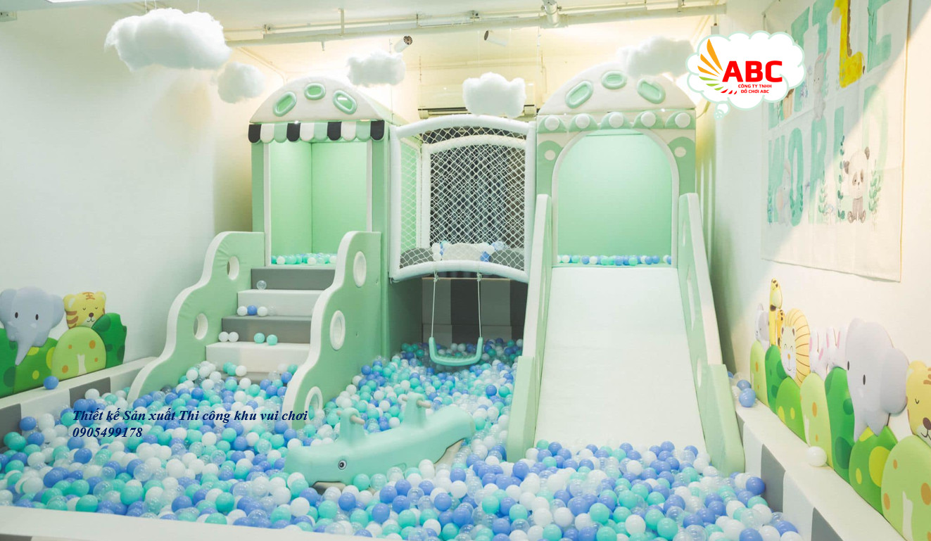 Thiết kế thi công khu vui chơi liên hoàn trẻ em hiện đại mới nhất