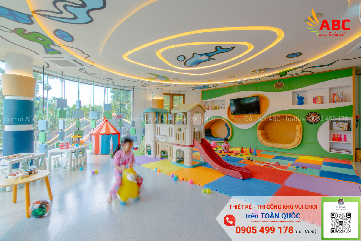 Mô Hình Khu Vui Chơi Trẻ Em Mini Thu Hút Khách Hàng, Vốn Đầu Tư Thấp