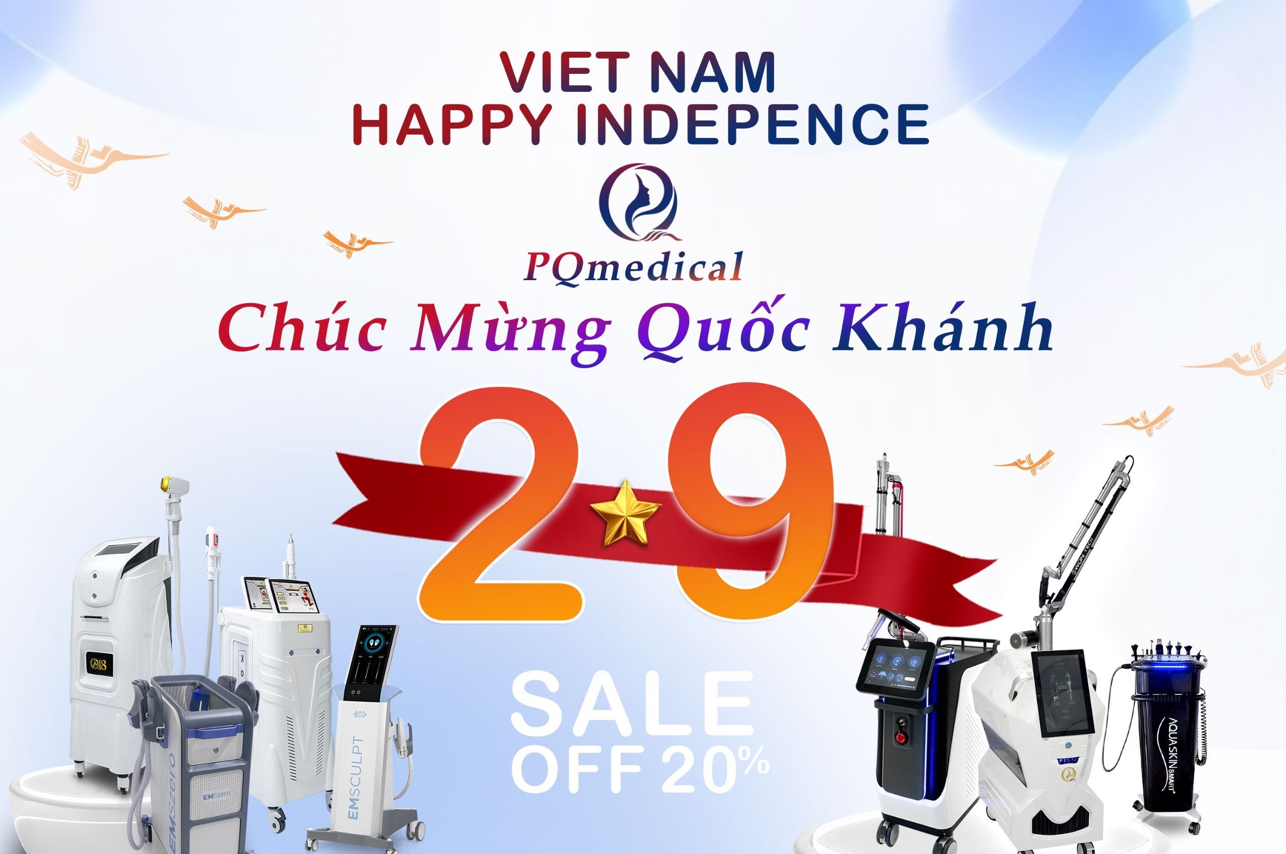 SIÊU SALE 2.9 -  GIẢM SỐC 20 - 30% CHO TOÀN BỘ KHÁCH HÀNG NHÀ PQ Medical