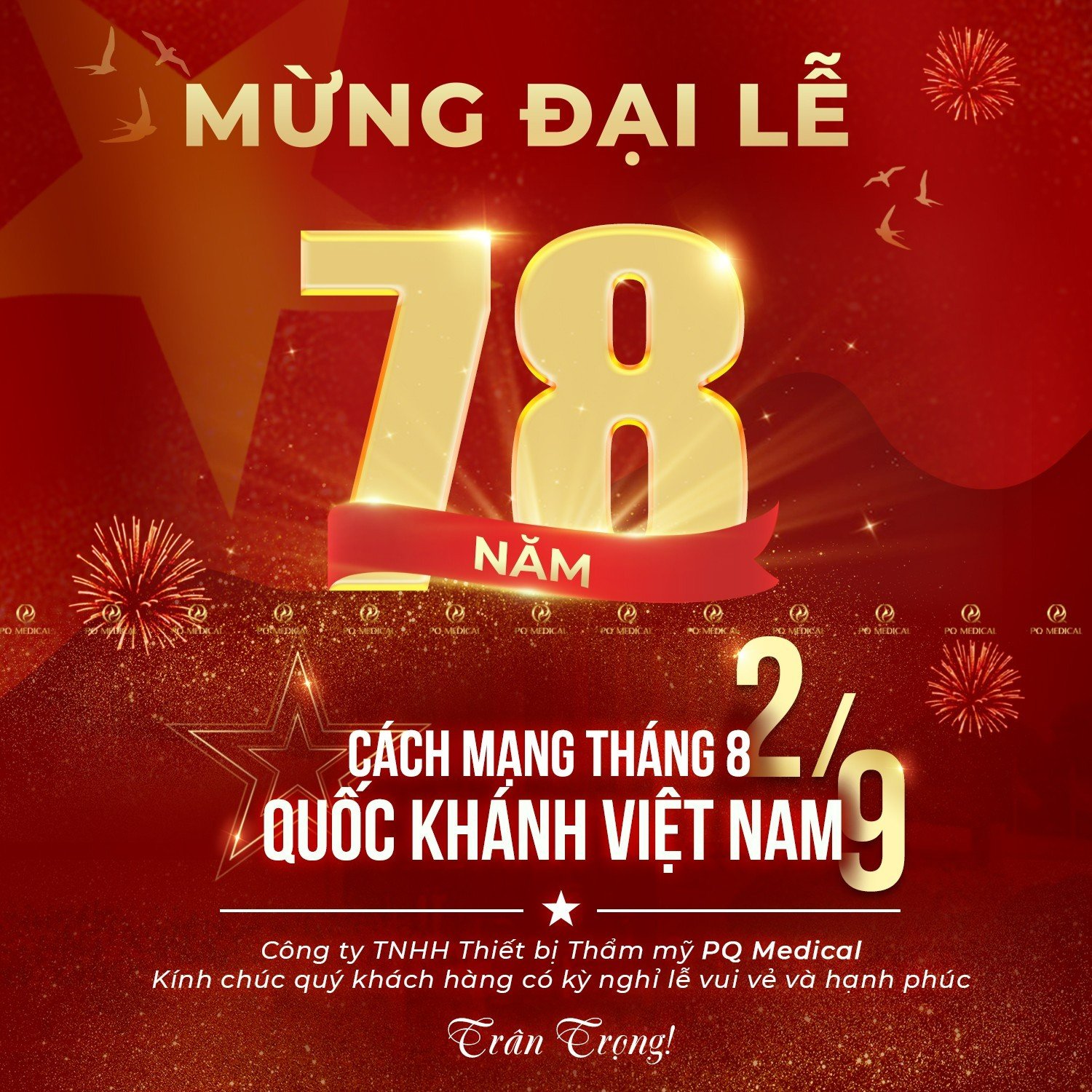Mừng Đại Lễ 2/9 - Kỷ Niệm 78 Năm Quốc Khánh Nước CHXHCN Việt Nam
