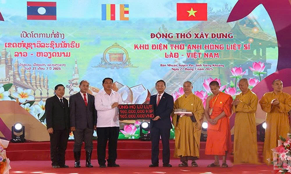 Tổ Chức Lễ Khởi Công Xây Dựng Khu Điện Thờ Các Anh Hùng Liệt Sĩ Việt Nam – Lào Tỉnh Xiengkhouang