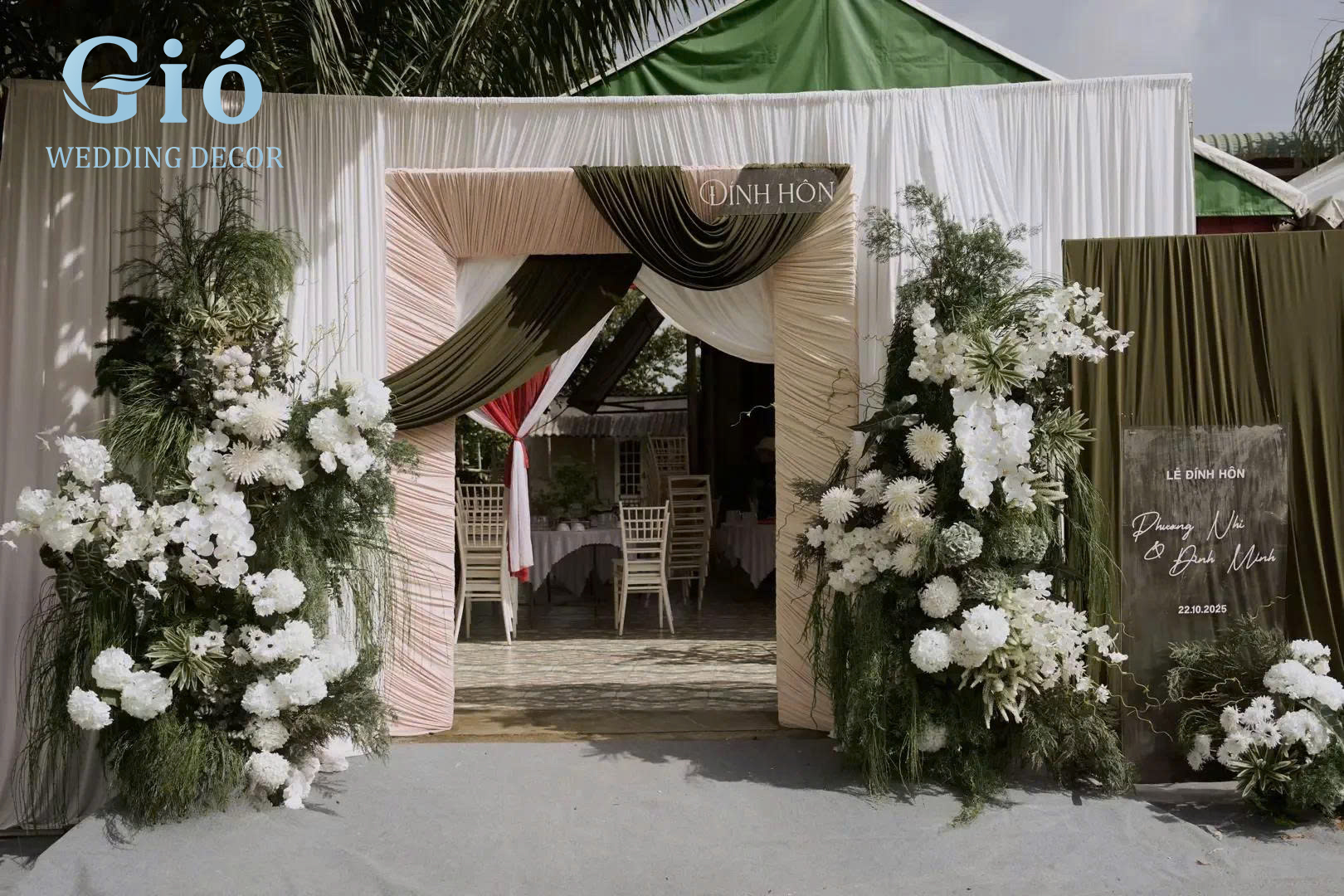 Gió Wedding Decor - Trang Trí Lễ Đính Hôn Phong Cách Rustic Xanh Rêu Thanh Thoát & Tinh Tế