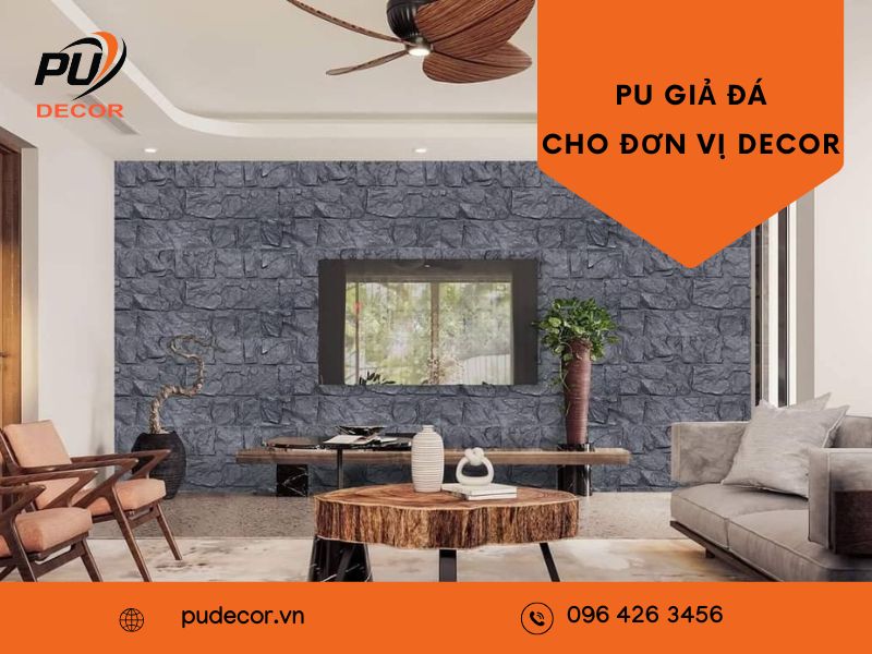 Tấm PU giả đá cho đơn vị Decor – Trang trí nhẹ, bền & sang trọng