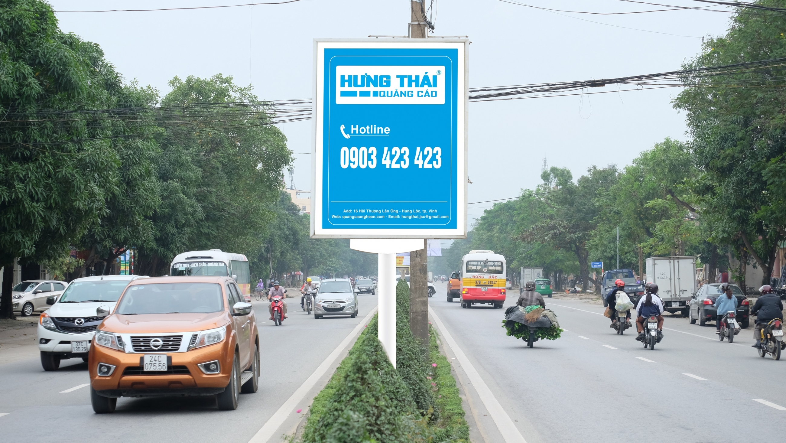 Biển Hộp Đèn Đường Quảng Cáo Tại Nghệ An