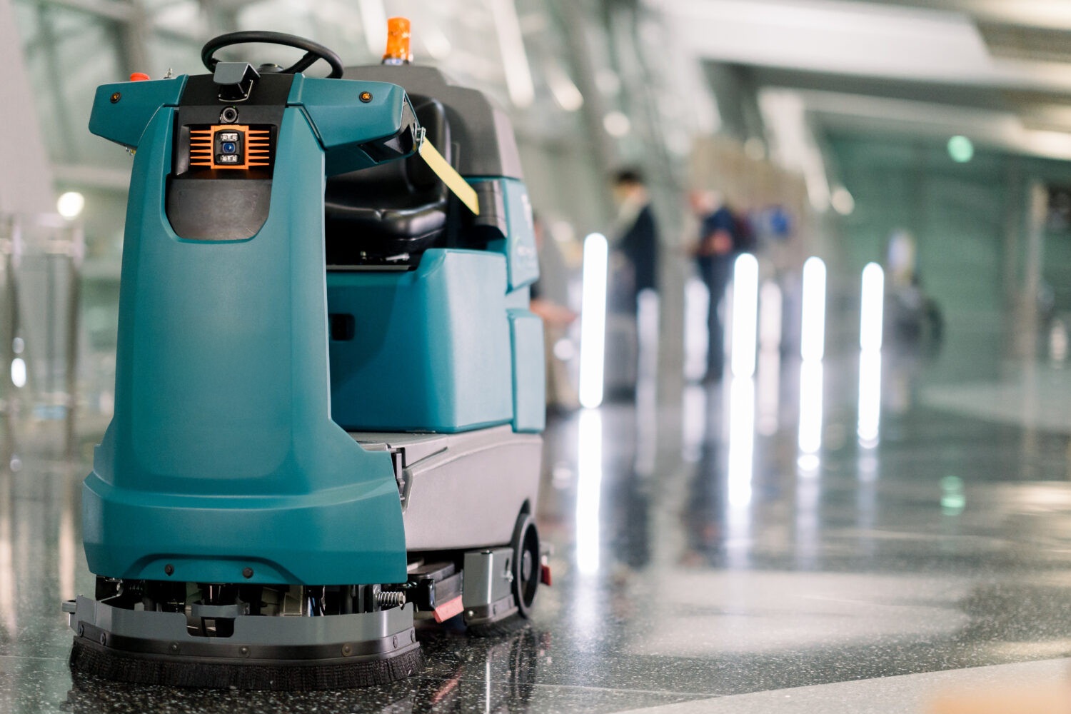 Máy chà sàn được sử dụng tại sân bay hàng không
