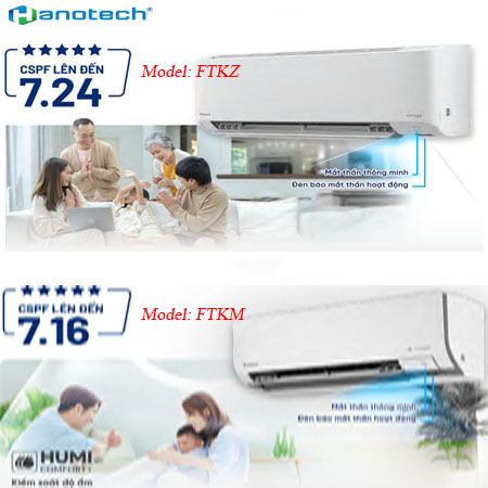 So Sánh FTKM71AVMV Và FTKZ71VVMV Daikin 24.000BTU | Nên Chọn Máy Nào?