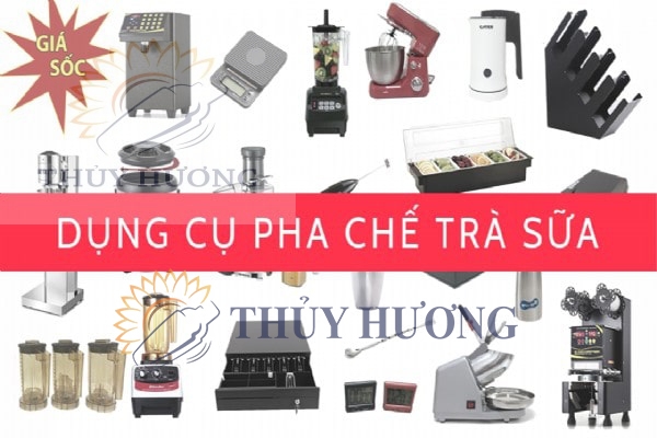 Trọn Bộ Dụng Cụ Pha Chế Trà Sữa tại Vinh đầy đủ nhất