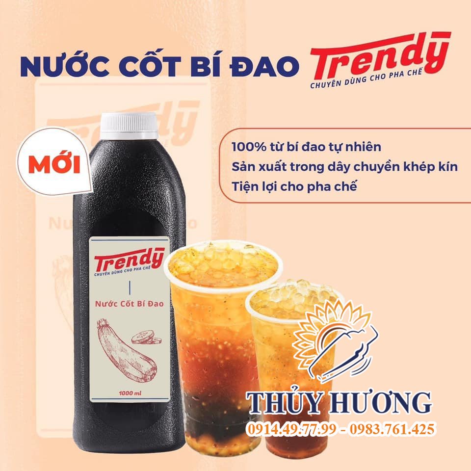 Menu trà bí đao