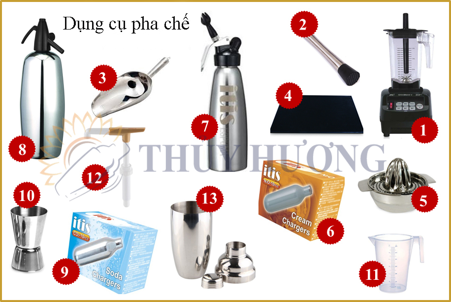 Dụng cụ pha chế quán cafe tại Quảng Bình