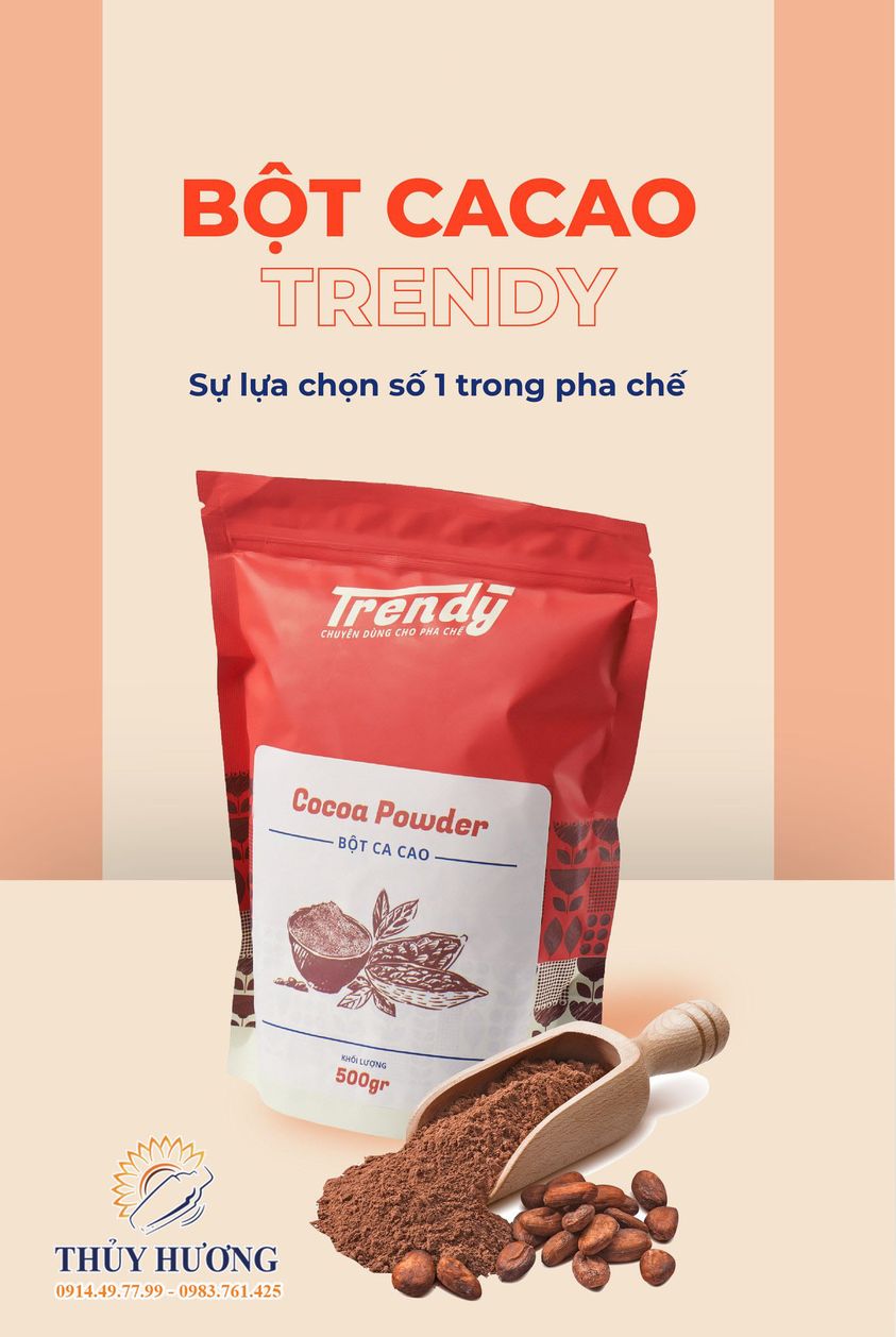 BỘT CACAO TRENDY KHÔNG THỂ THIẾU TRÊN QUẦY PHA CHẾ