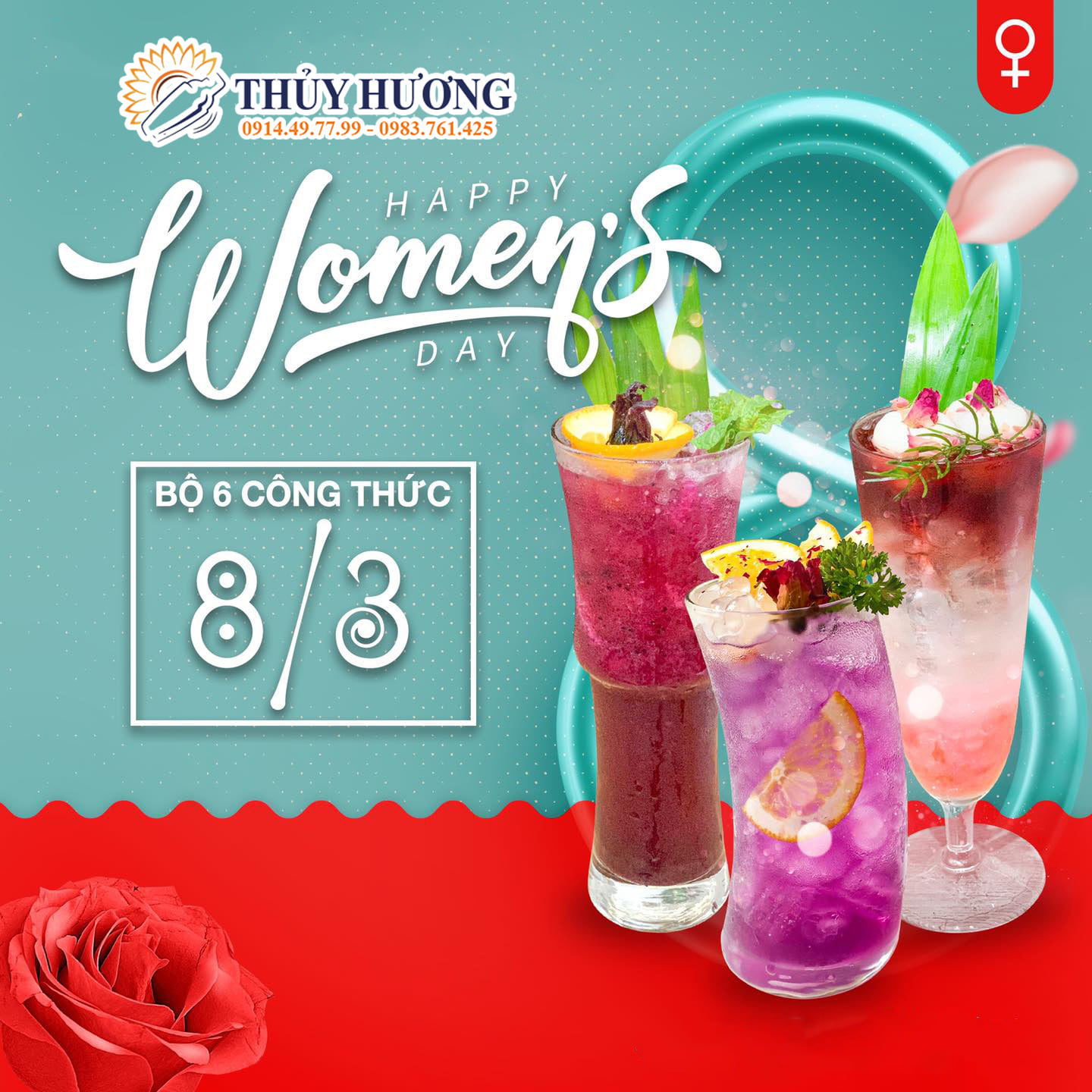 TẶNG BẠN TRỌN BỘ 6 CÔNG THỨC NGÀY QUỐC TẾ PHỤ NỮ 08/03