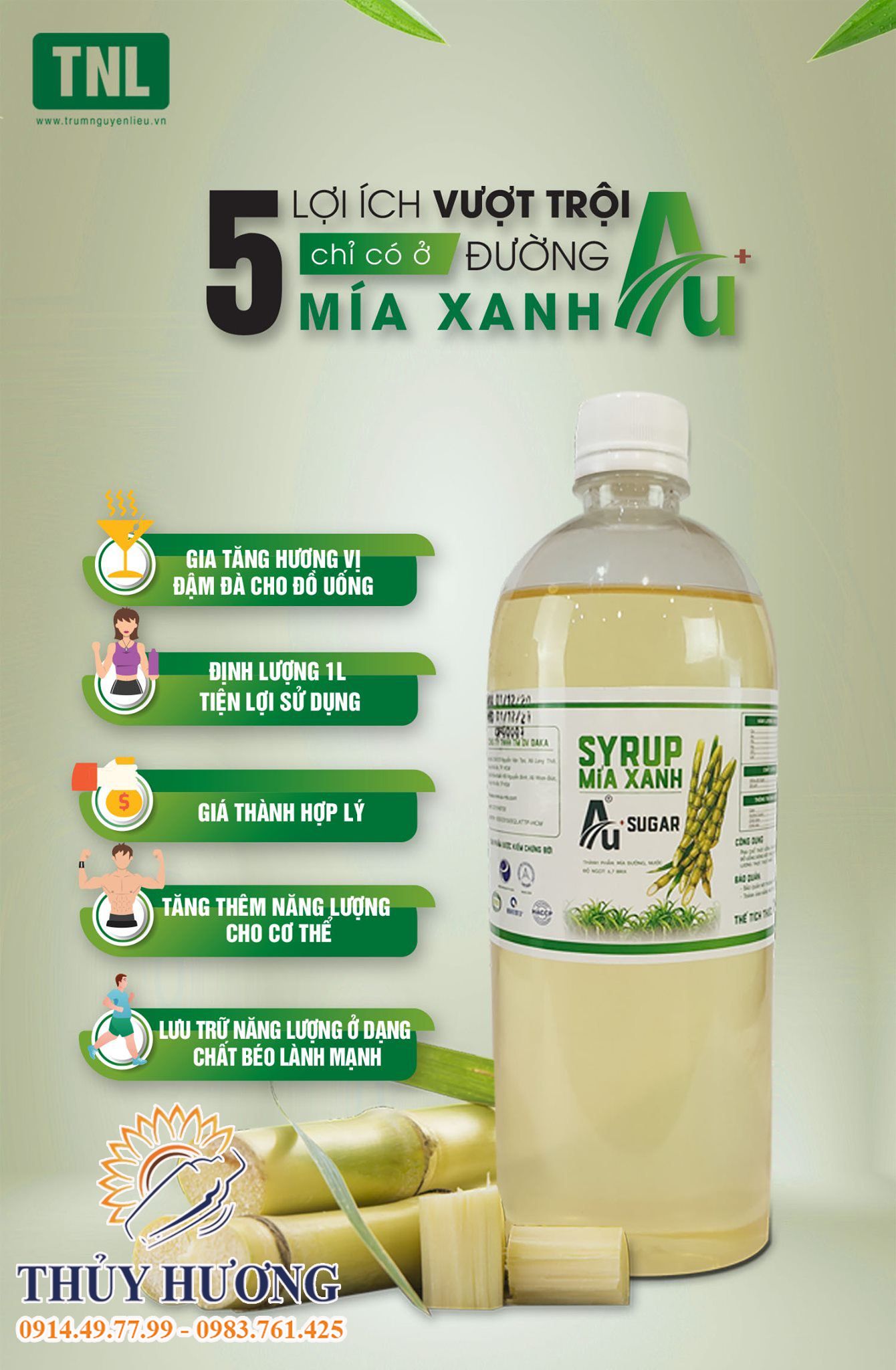 ​ 5 LỢI ÍCH VƯỢT TRỘI CỦA ĐƯỜNG MÍA XANH AU+