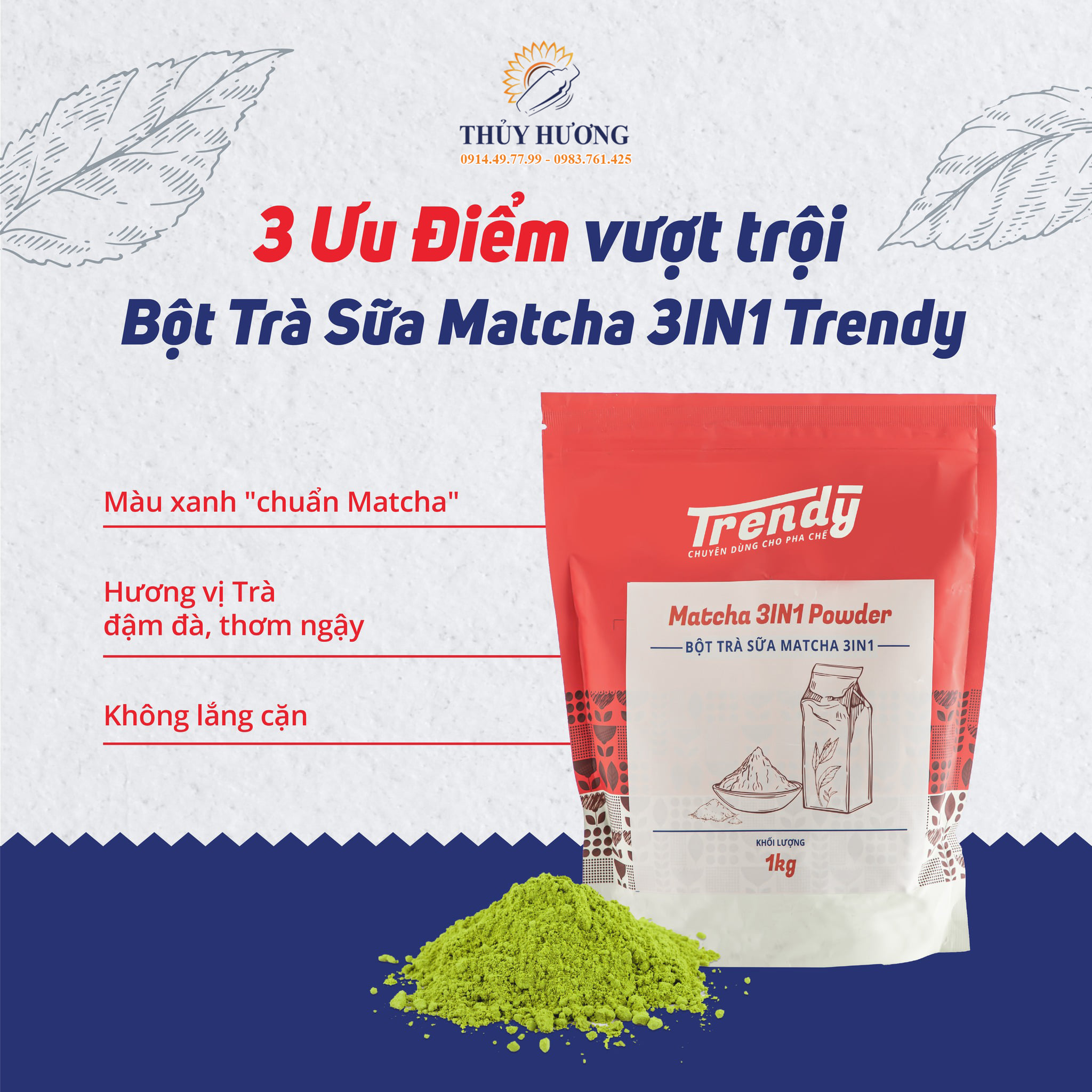 Tổng Kho Cung Cấp Bột Matcha Trendy Tại Vinh