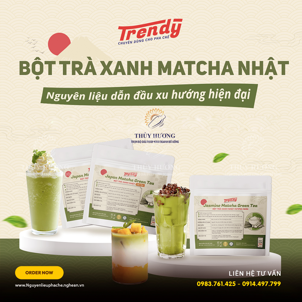 Nhà Cung Cấp Bột Matcha Trendy Uy Tín Tại Vinh