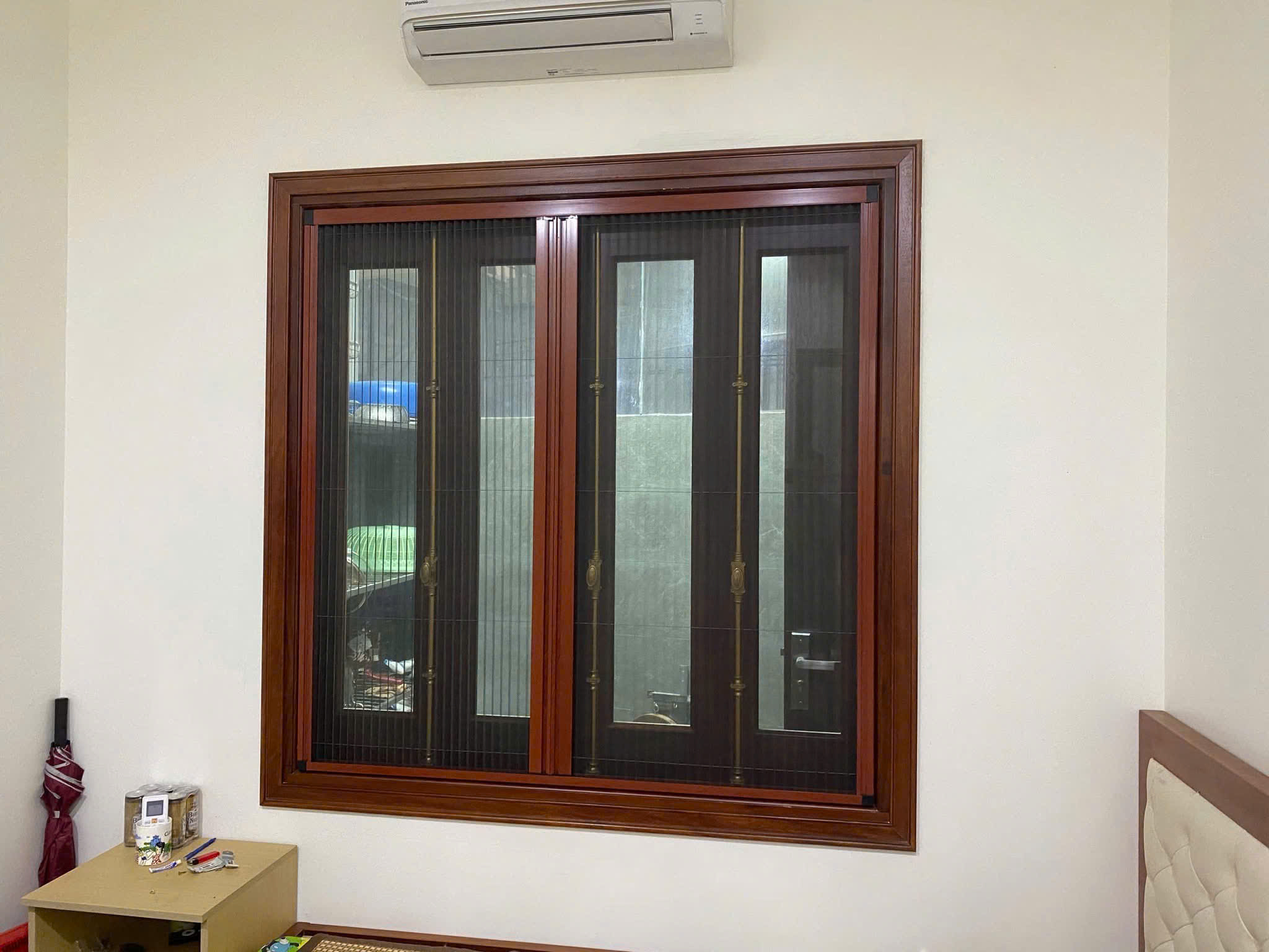Cửa lưới chống muỗi - xếp ray hoà phát