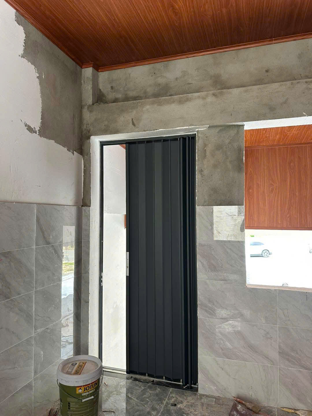 Cửa Xếp Ray Hệ Lá Nhôm Chống Chột Muỗi Hoà Phát