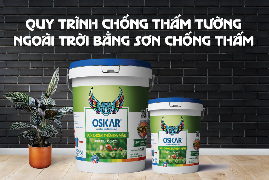 QUY TRÌNH CHỐNG THẤM TƯỜNG NGOÀI TRỜI BẰNG SƠN CHỐNG THẤM