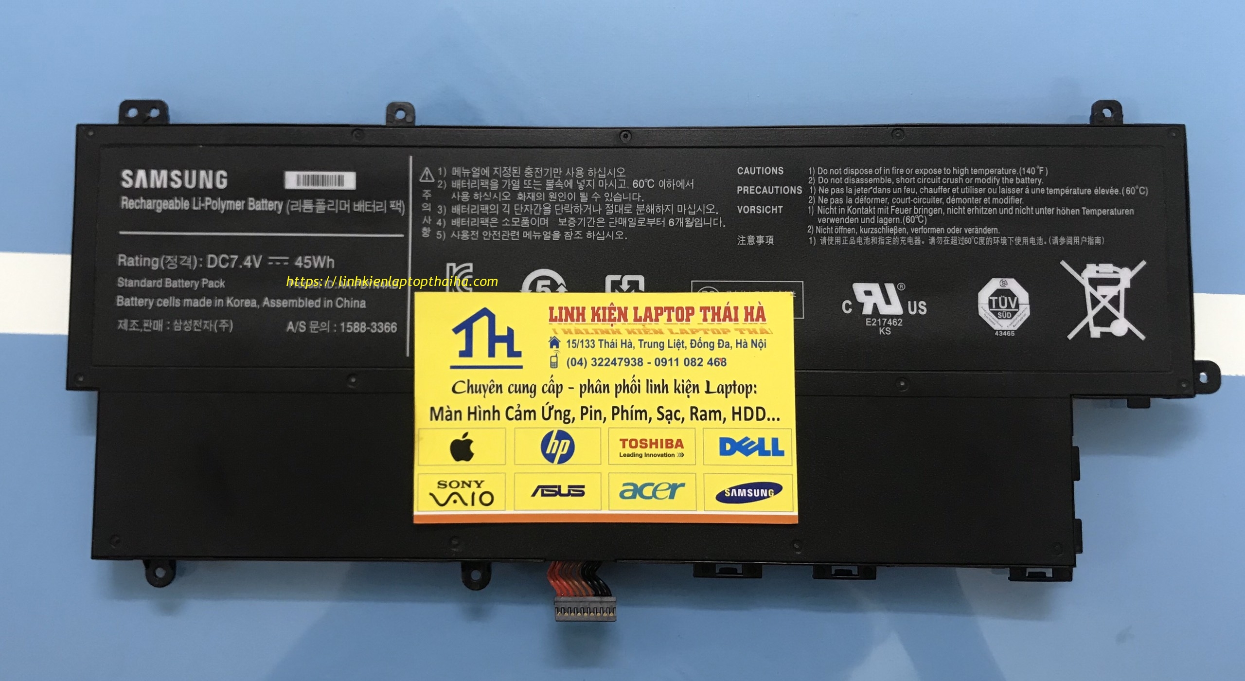 Dịch vụ thay thế, sửa chữa PIN LAPTOP SAMSUNG ULTRABOOK NP530U3C tại Thái Hà