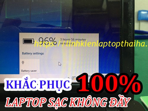 Nguyên nhân và cách khắc phục pin laptop không được sạc đầy