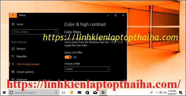 Cách bật tính năng Bộ lọc màu trong Windows 10 giúp nhìn rõ màn hình hơn