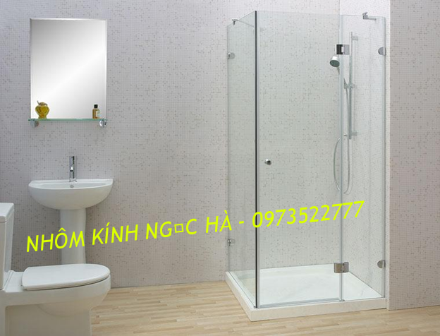 Phòng tắm kính dạng thẳng