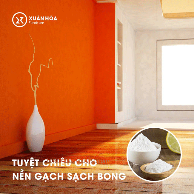 Tuyệt chiêu cho nền gạch sạch bong