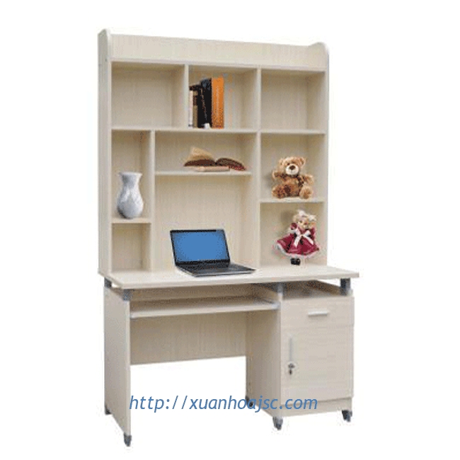 Bàn học liền giá sách tại nhà cho trẻ