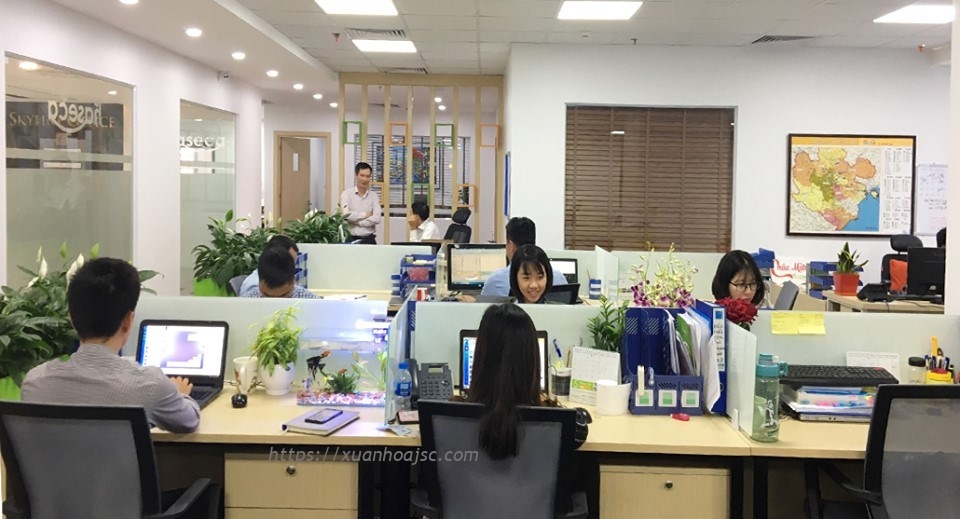 Xuân Hòa là nhà cung cấp nội thất cho văn phòng mới của Công ty Cổ phần Dịch vụ Quốc tế Hà Thành