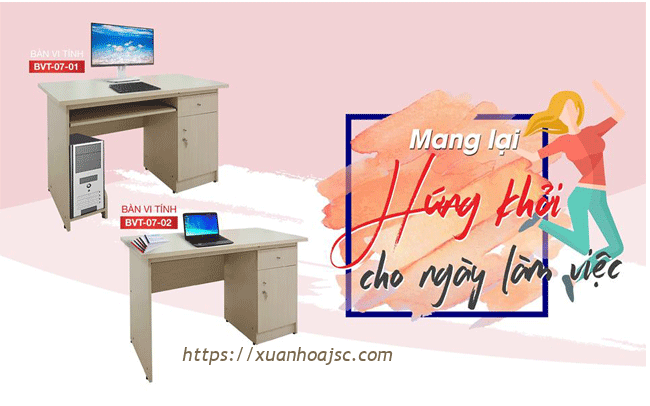 Bàn vi tính Xuân Hòa- Mang lại hứng khởi cho ngày làm việc mới