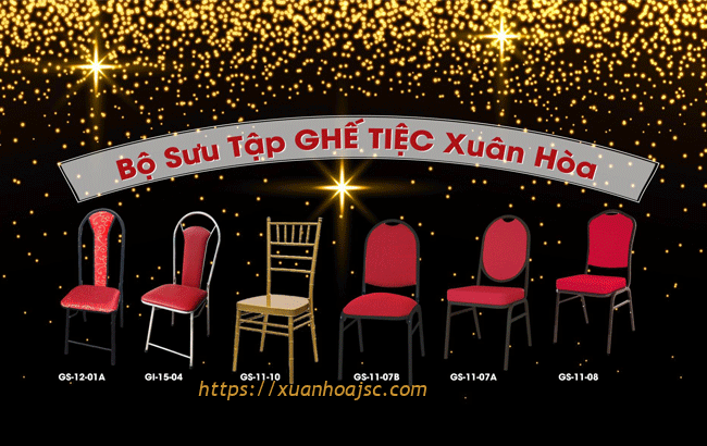 Bộ sưu tập ghế tiệc Xuân Hòa