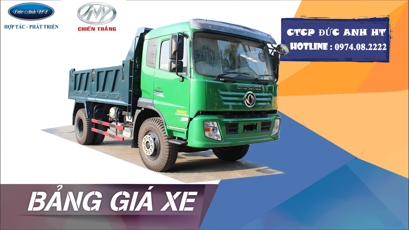 Bảng giá xe tải Chiến Thắng mới nhất 2018 - CTCP Đức Anh HT