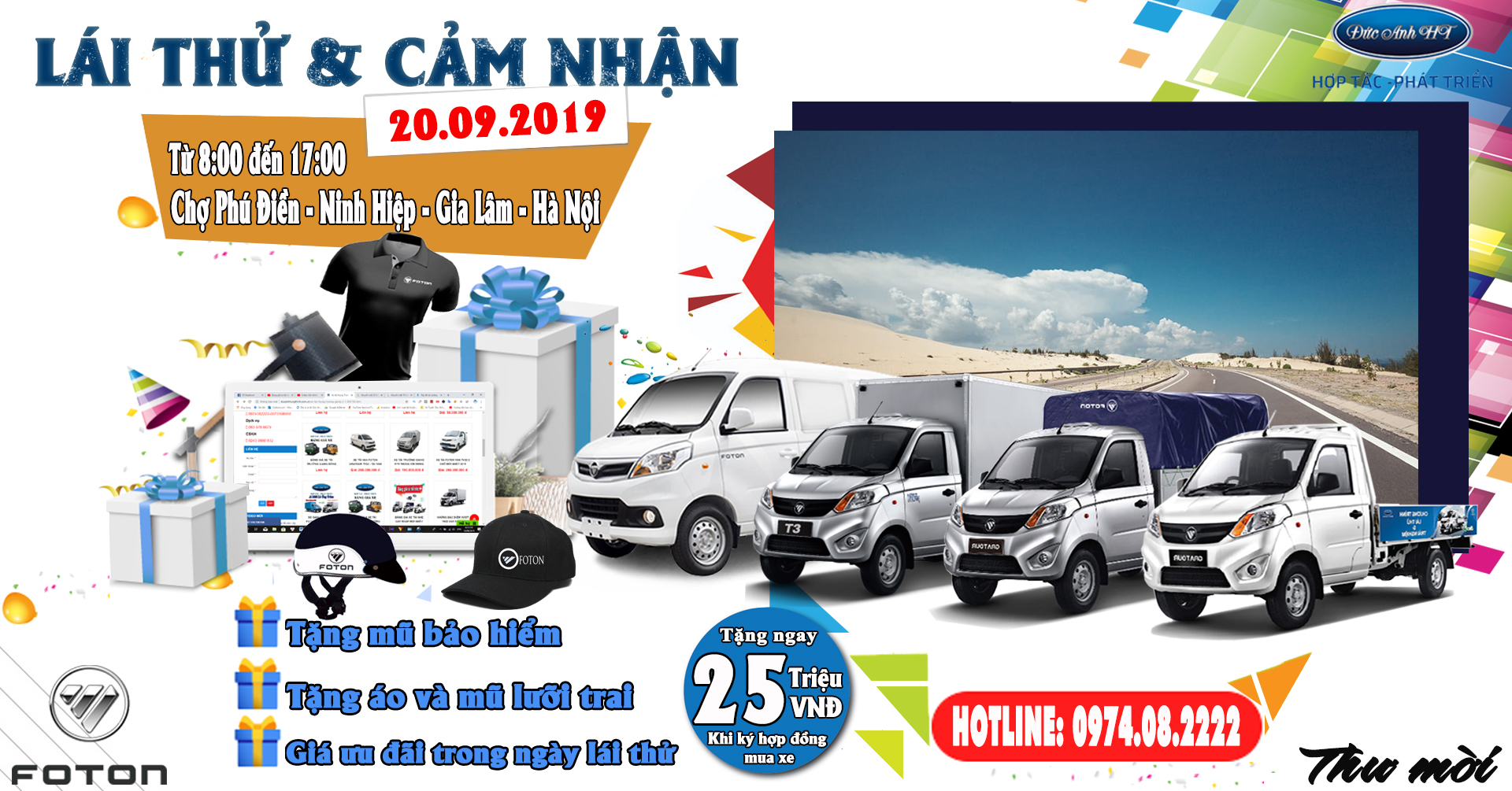 LÁI THỬ FOTON HÀNH TRÌNH GẮN KẾT