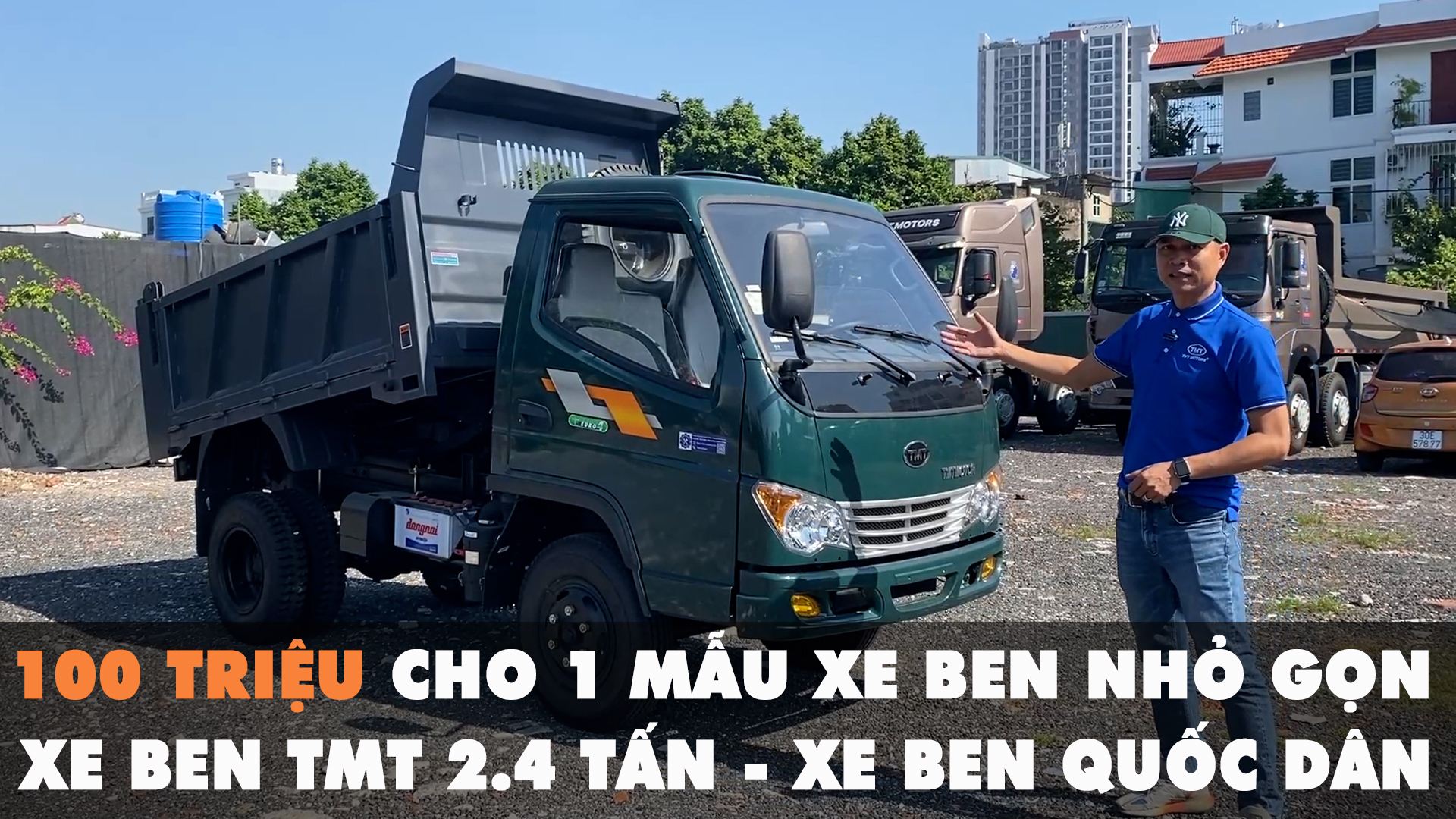 Giới thiệu xe ben TMT 2.4 tấn đời mới.